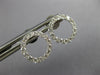 ESTATE .49CT DIAMOND 18KT WHITE GOLD 3D CLASSIC CIRCLE OF LIFE STUD EARRINGS