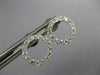 ESTATE .49CT DIAMOND 18KT WHITE GOLD 3D CLASSIC CIRCLE OF LIFE STUD EARRINGS