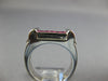 2.06CT DIAMOND & AAA RUBY 18KT WHITE GOLD ROUND & PRINCESS RECTANGULAR MENS RING