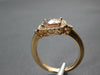 1.48CT DIAMOND & AAA MORGANITE 14KT ROSE GOLD CUSHION & ROUND HALO FILIGREE RING