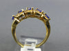 .99CT DIAMOND & AAA TANZANITE 14KT YELLOW GOLD MARQUISE & ROUND ANNIVERSARY RING