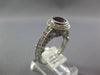 1.4CT DIAMOND & AAA AMETHYST 14KT WHITE GOLD 3D ROUND HALO BEZEL ENGAGEMENT RING