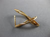 ESTATE LARGE .38CT DIAMOND 18KT ROSE GOLD 3D DOUBLE LEAF HUGGIE HANGING EARRINGS