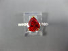 2.66CT DIAMOND & AAA ORANGE SAPPHIRE 18KT 2 TONE GOLD PEAR SHAPE ENGAGEMENT RING