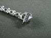 ESTATE 3.0CT DIAMOND 14K WHITE GOLD ROUND 3 PRONG TENNIS BRACELET W. SAFETY LOCK