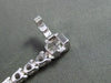 ESTATE 3.0CT DIAMOND 14K WHITE GOLD ROUND 3 PRONG TENNIS BRACELET W. SAFETY LOCK
