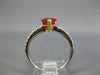 2.66CT DIAMOND & AAA ORANGE SAPPHIRE 18KT 2 TONE GOLD PEAR SHAPE ENGAGEMENT RING