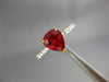 2.66CT DIAMOND & AAA ORANGE SAPPHIRE 18KT 2 TONE GOLD PEAR SHAPE ENGAGEMENT RING