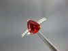 2.66CT DIAMOND & AAA ORANGE SAPPHIRE 18KT 2 TONE GOLD PEAR SHAPE ENGAGEMENT RING