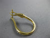 .78CT DIAMOND 18KT YELLOW GOLD SIDEWAYS HOOP TEAR DROP CLIP ON HANGING EARRINGS