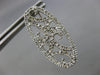 ESTATE .78CT DIAMOND 14KT WHITE GOLD OVAL OPEN FILIGREE CLIP ON HANGING EARRINGS