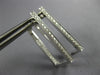 ESTATE .39CT DIAMOND 18KT WHITE GOLD INSIDE OUT RECTANGULAR HUGGIE HOOP EARRINGS