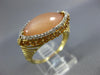 1.10CT DIAMOND & YELLOW SAPPHIRE & PINKISH ORANGE QUARTZ 14KT 2 TONE GOLD RING
