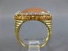 1.10CT DIAMOND & YELLOW SAPPHIRE & PINKISH ORANGE QUARTZ 14KT 2 TONE GOLD RING