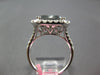 GIA EXTRA LARGE 5.69CT WHITE & GREY DIAMOND 18KT WHITE GOLD HALO ENGAGEMENT RING