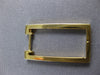 ESTATE .38CT DIAMOND 18K YELLOW GOLD INSIDE OUT RECTANGULAR HUGGIE HOOP EARRINGS