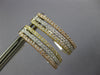 ESTATE WIDE .74CT DIAMOND 18KT TRI COLOR GOLD 3D OVAL CLIP ON HANGING EARRINGS