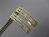 ESTATE WIDE .74CT DIAMOND 18KT TRI COLOR GOLD 3D OVAL CLIP ON HANGING EARRINGS