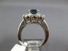 LARGE 6.67CT DIAMOND & AAA KASHMIR SAPPHIRE 18KT WHITE GOLD OVAL ENGAGEMENT RING