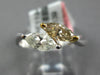 .82CT WHITE & FANCY YELLOW DIAMOND 18KT 2 TONE GOLD 3D MARQUISE CRISS CROSS RING