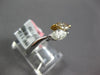 .82CT WHITE & FANCY YELLOW DIAMOND 18KT 2 TONE GOLD 3D MARQUISE CRISS CROSS RING