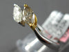 .82CT WHITE & FANCY YELLOW DIAMOND 18KT 2 TONE GOLD 3D MARQUISE CRISS CROSS RING