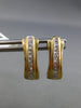 ESTATE .30CT DIAMOND 14KT YELLOW GOLD CLASSIC PRINCESS UMBRELLA HANGING EARRINGS