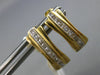 ESTATE .30CT DIAMOND 14KT YELLOW GOLD CLASSIC PRINCESS UMBRELLA HANGING EARRINGS