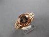 4.71CT DIAMOND & AAA MORGANITE 14KT YELLOW GOLD 3D CLASSIC ROUND ENGAGEMENT RING