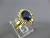 1.97CT DIAMOND & AAA SAPPHIRE 18KT YELLOW GOLD 3D OVAL & ROUND ENGAGEMENT RING