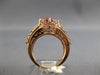 4.71CT DIAMOND & AAA MORGANITE 14KT YELLOW GOLD 3D CLASSIC ROUND ENGAGEMENT RING