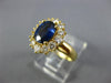 1.97CT DIAMOND & AAA SAPPHIRE 18KT YELLOW GOLD 3D OVAL & ROUND ENGAGEMENT RING