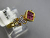 .45CT DIAMOND & AAA RUBY 18KT YELLOW GOLD PRINCESS & ROUND HEART FRIENDSHIP RING