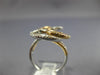 ESTATE WIDE .37CT DIAMOND 18KT TRI COLOR GOLD 3D CLUSTER ROUND FUN RING