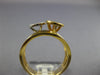 ESTATE WIDE .37CT DIAMOND 18KT TRI COLOR GOLD 3D CLUSTER ROUND FUN RING