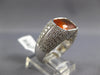 LARGE 5.29CT DIAMOND & AAA CITRINE 18KT WHITE GOLD CUSHION BEZEL ENGAGEMENT RING