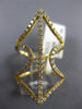 ESTATE LARGE .71CT DIAMOND 18KT YELLOW GOLD 3D ANCHOR LOVE RING