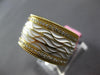 WIDE .45CT DIAMOND & WHITE ENAMEL 18KT YELLOW GOLD MULTI WAVE ETERNITY FUN RING
