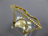 ESTATE LARGE .71CT DIAMOND 18KT YELLOW GOLD 3D ANCHOR LOVE RING