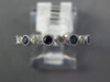 .34CT DIAMOND & AAA SAPPHIRE 14KT WHITE GOLD 3D ROUND FILIGREE ANNIVERSARY RING