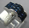 5.02CT DIAMOND &AAA SAPPHIRE 18KT WHITE GOLD 3D PRINCESS & ROUND CLOUD FUN RING
