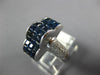 5.02CT DIAMOND &AAA SAPPHIRE 18KT WHITE GOLD 3D PRINCESS & ROUND CLOUD FUN RING