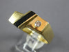 0.03 DIAMOND & AAA ONYX 14KT YELLOW GOLD 3D SOLITAIRE ETOILE CRISS CROSS FUN RING