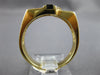 0.03 DIAMOND & AAA ONYX 14KT YELLOW GOLD 3D SOLITAIRE ETOILE CRISS CROSS FUN RING