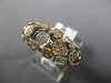 ESTATE WIDE 1.11CT DIAMOND 18KT WHITE AND ROSE GOLD 3D CIRCULAR PAVE FUN RING