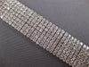 WIDE & LONG 25.25CT DIAMOND 14KT WHITE GOLD CLASSIC MULTI ROW TENNIS BRACELET