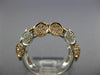 ESTATE WIDE 1.11CT DIAMOND 18KT WHITE AND ROSE GOLD 3D CIRCULAR PAVE FUN RING