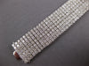 WIDE & LONG 25.25CT DIAMOND 14KT WHITE GOLD CLASSIC MULTI ROW TENNIS BRACELET