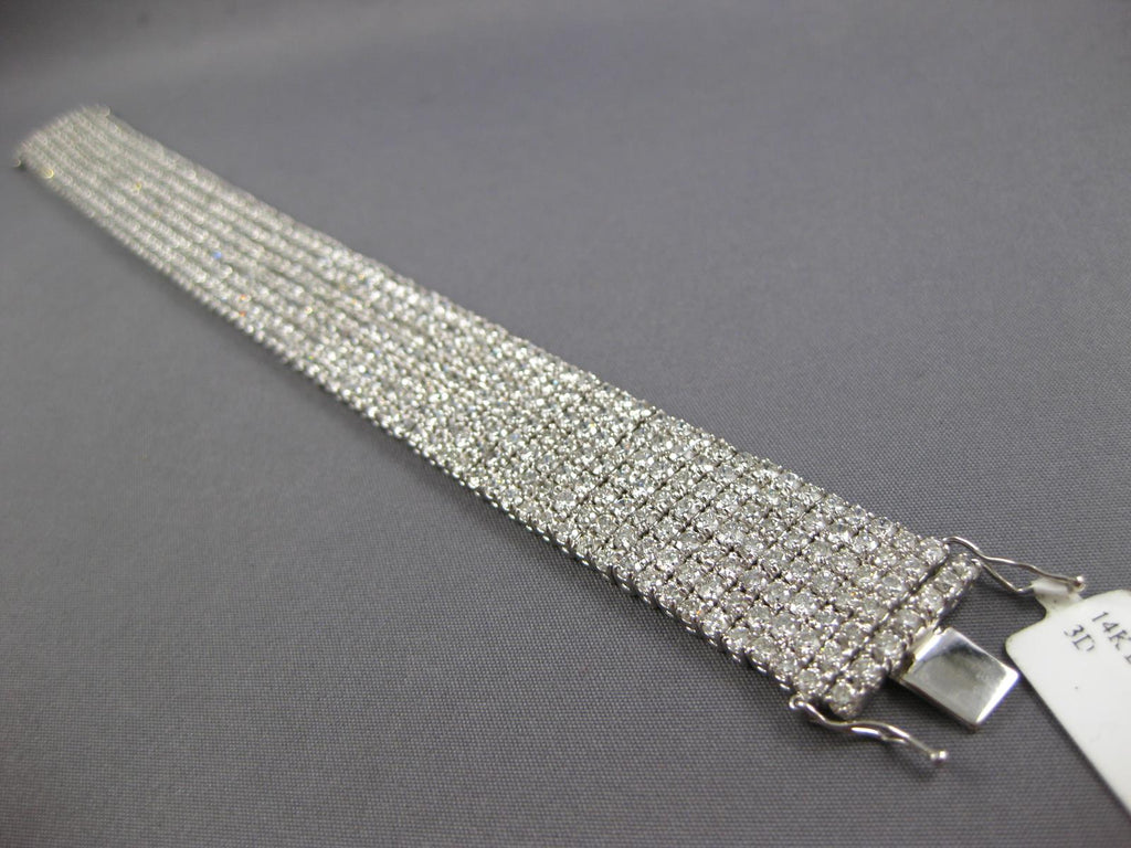 Flexi Double Row Diamond Tennis Bracelet 6.50 carats t.w. 14K Rose Gol–  Blacy's Vault