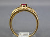 .96CT DIAMOND & AAA RUBY 14KT YELLOW GOLD OVAL PRINCESS & ROUND FRIENDSHIP RING